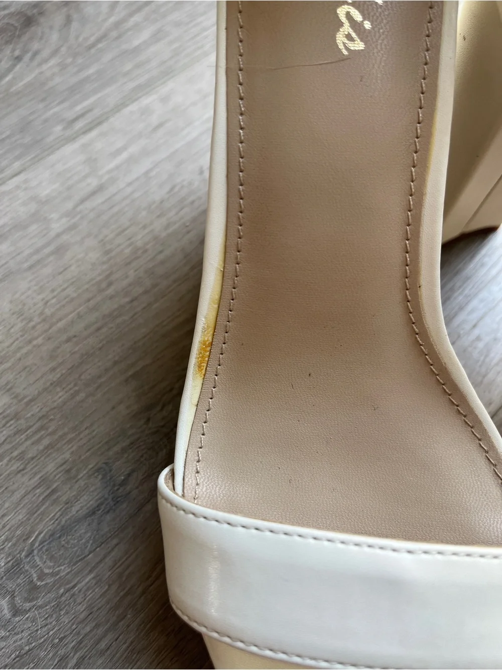 Women's White Ankle-Strap Platform 4 inch wedding / summer heels